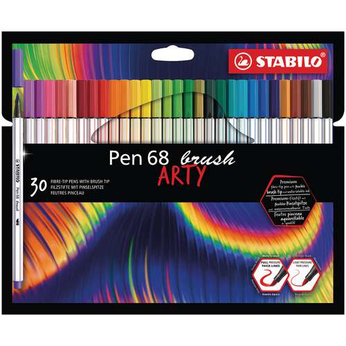 Feutre dessin - STABILO Pen 68 - Pochette x 10 feutres de coloriage pointe  moyenne : : Fournitures de bureau
