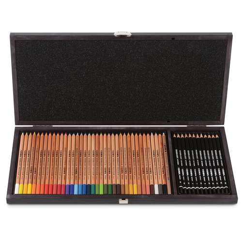 Coffret bois Polycolor / Artdesign Lyra 48 crayons 