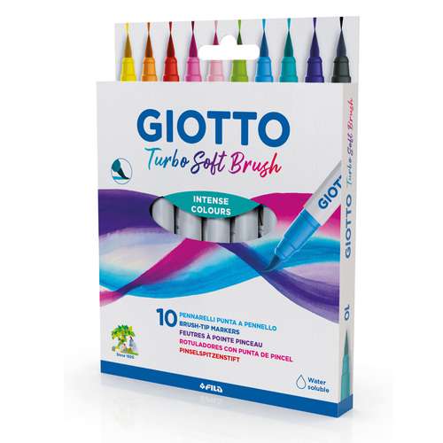 Set de 10 feutres turbo Brush Giotto 