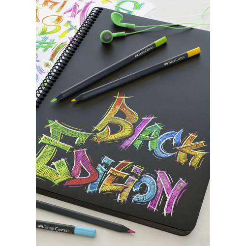 Crayons de couleur Black Edition Faber-Castell  Le Géant des Beaux-Arts -  N°1 de la vente en ligne de matériels pour Artistes