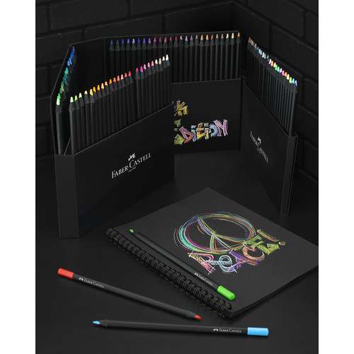 Boîte de 50 crayons de couleurs Black édition - Faber-Castell