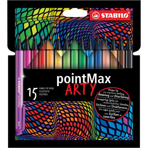 Etui carton de 42 feutres de dessin STABILO pointMax ARTY - pointe moyenne  - Meilleur prix