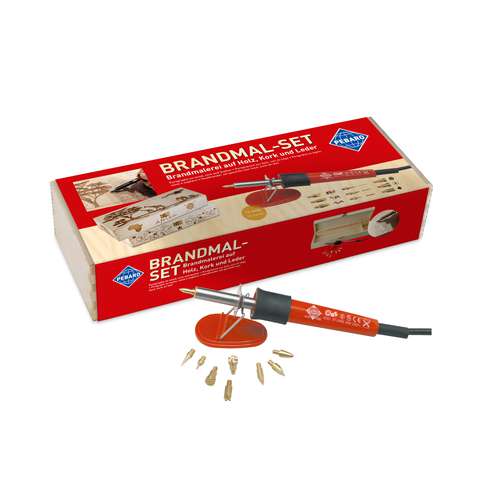 Set pyrogravure Pebaro dans un coffret en bois 