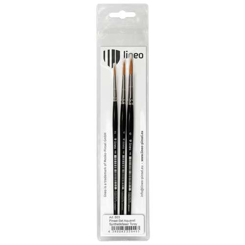 Set de pinceaux ronds série 192 Lineo en fibres synthétiques Torray 