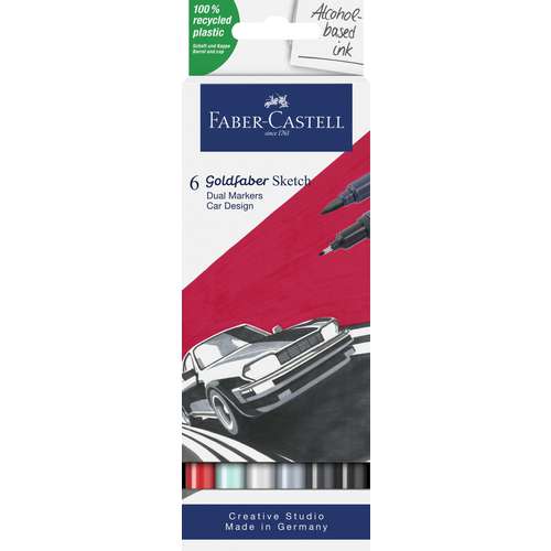 Set De Marqueurs Faber-Castell Goldfaber Sketch - 4 Feutres à Alcool Double Pointe, Collection Manga Romantique - 4