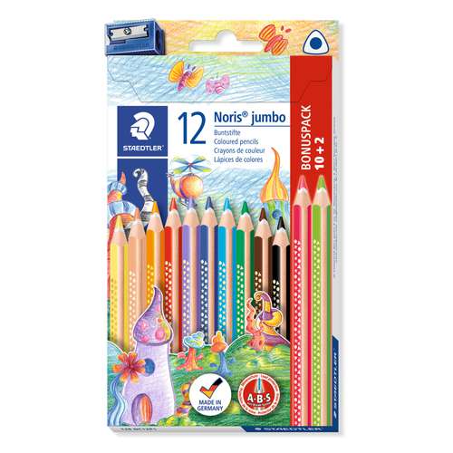 Set de crayons de couleur Staedtler Noris jumbo 
