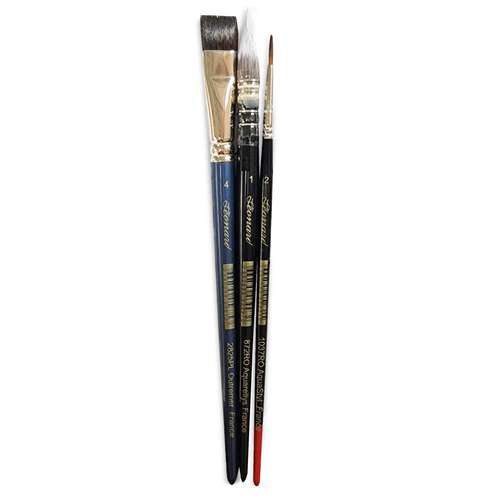 Set de 3 pinceaux 