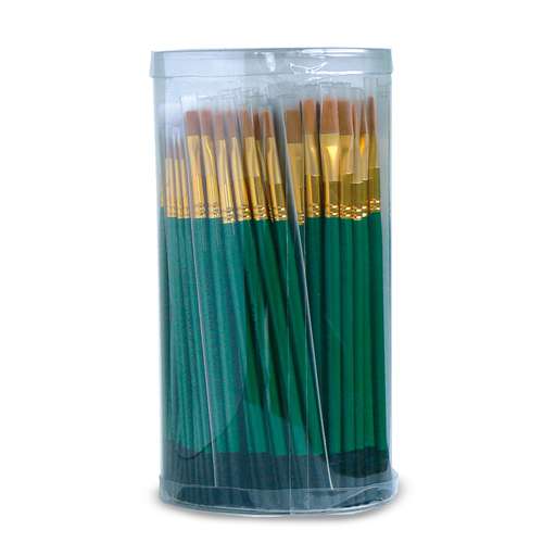 Lot de 144 pinceaux fibres synthétiques 