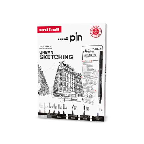 Coffret Pin urban sketching Uniball 