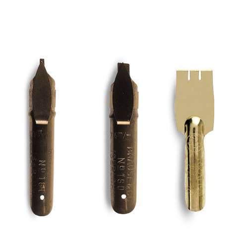 Assortiment de 3 plumes Gothique Brause 