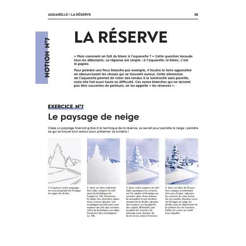 Cahier D’aquarelle Débutant – Instructions étape Par étape – Fleurs, Animaux, Paysages – Papier épais