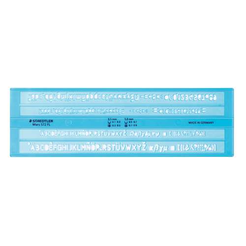 Gabarit de lettrage  572 FL Staedler Mars® 