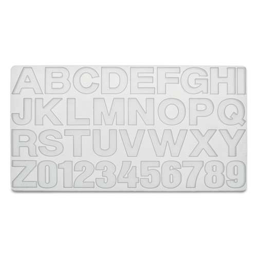 Moule en silicone chiffres et lettres Glorex 