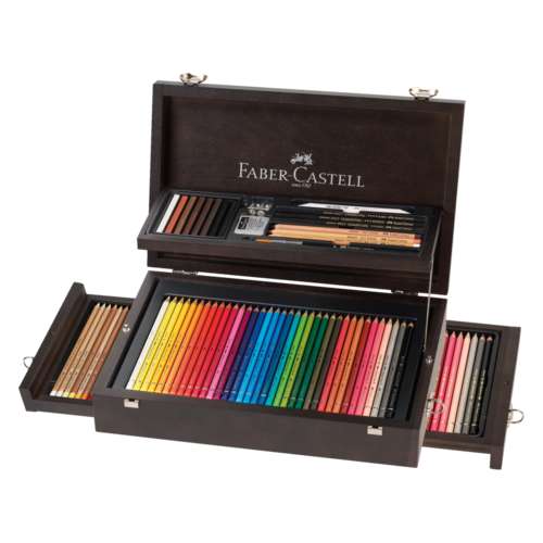 Coffret en bois Art & Graphic Collection 125 pièces Faber-Castell 