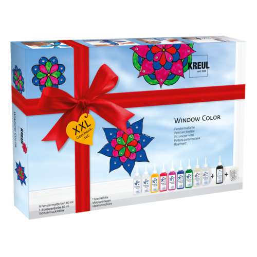 Coffret cadeau XXL peinture fenêtre Kreul 