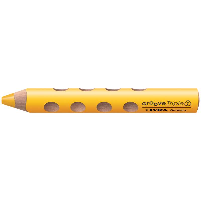 Crayons de couleur Lyra Groove® Triple 1, Jaune citron