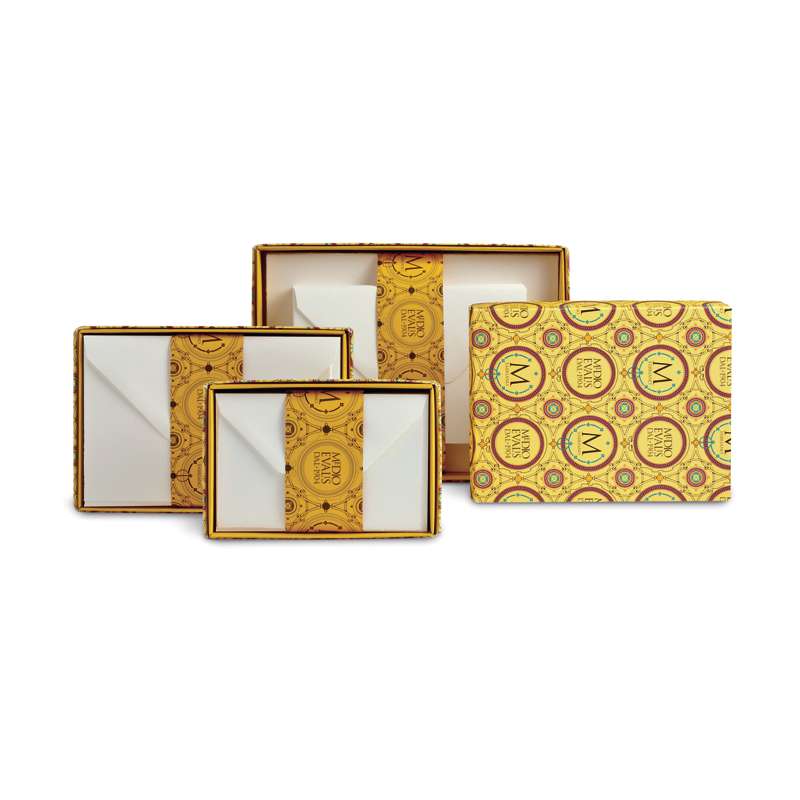 Set de correspondance Médioevalis Fabriano, 20 cartes simples 85 x 130 mm + 20 enveloppes 90 x 140 mm
