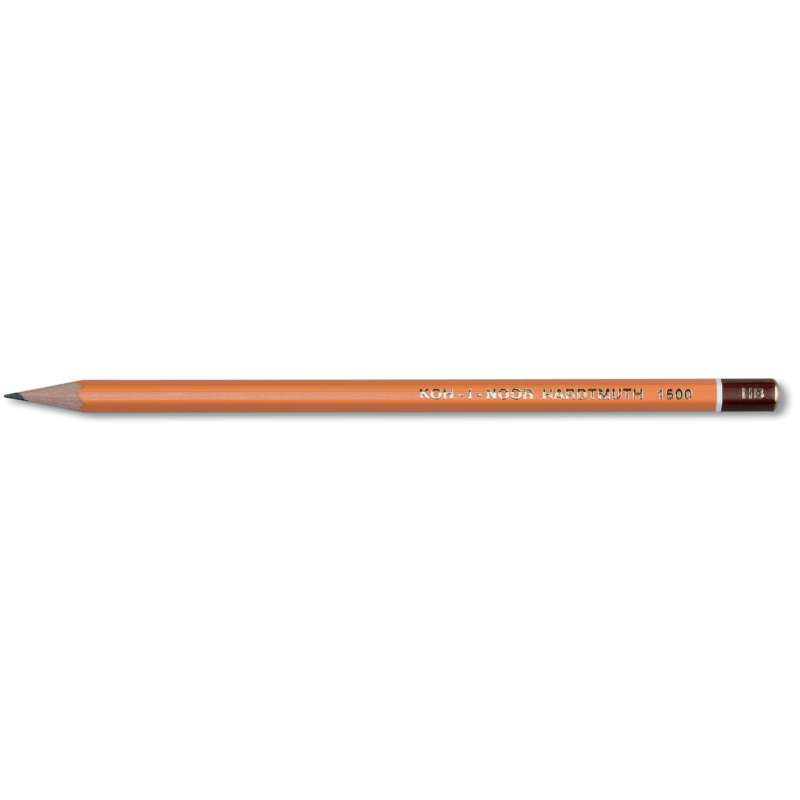 Crayons graphites 1500 KOH-I-NOOR, 3B - Boite de 12 crayons