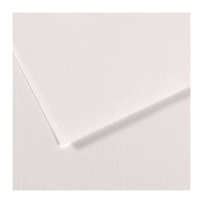 Papier mi-teintes Canson, 75 x 110 cm (Grand aigle) - 160 g/m², Blanc