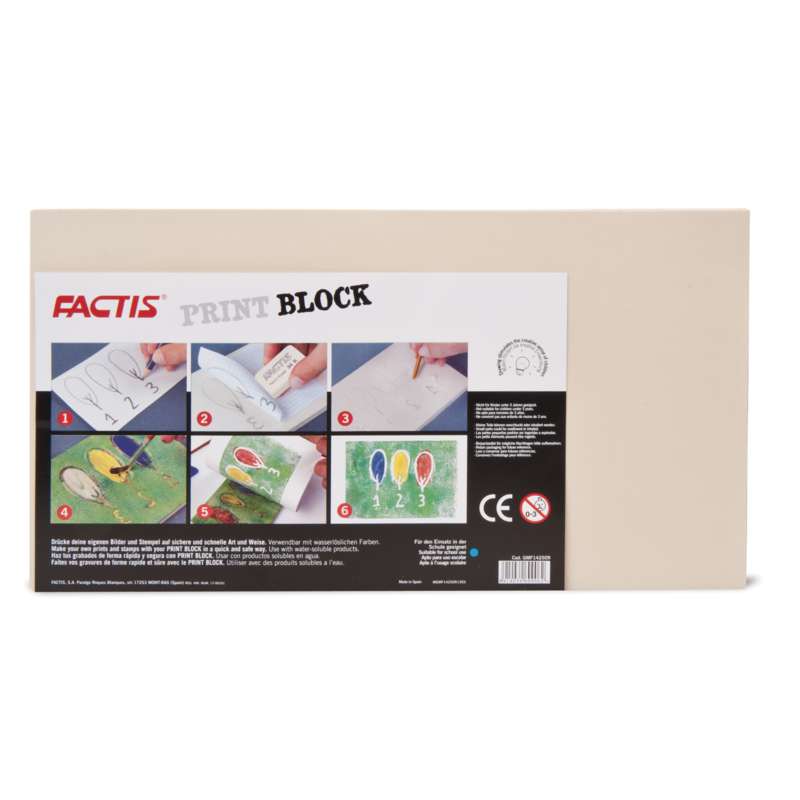 Support à graver Factis Print block, 14 x 25 cm