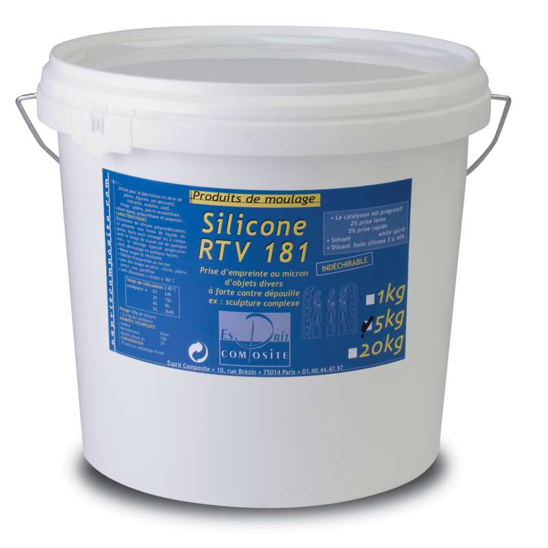 Silicone RTV 181 haute résistance Esprit Composite, 5 kg