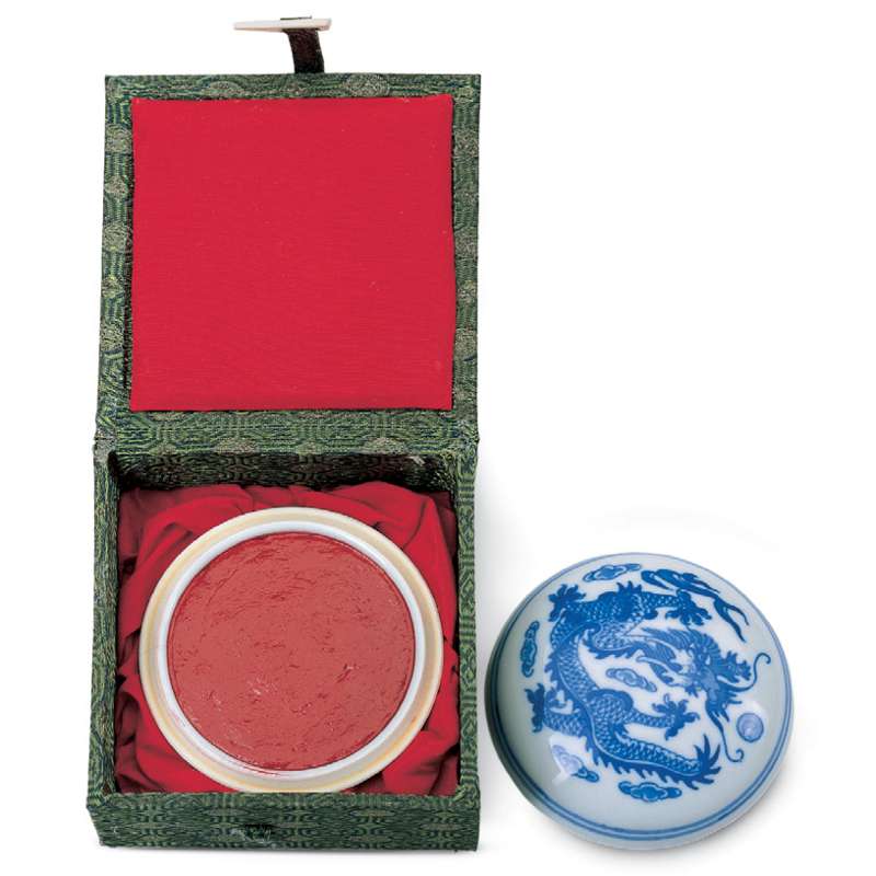 Cire rouge chinoise pour sceau, Ø 7cm