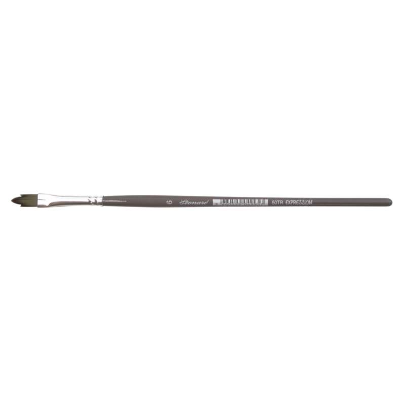 Pinceau Expression Léonard pointe trident, série 50TR, taille 6, Larg. 7 mm