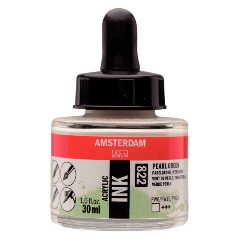 Encre acrylique Amsterdam, 30 ml, Vert nacré