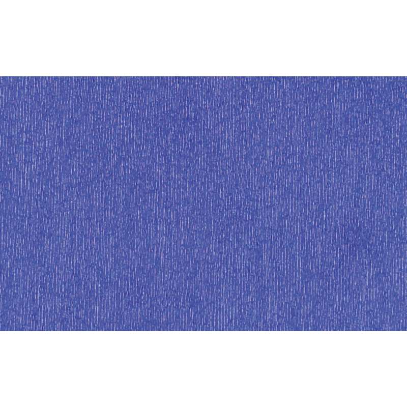 Papier crépon métallisé - 72g/m2, Rouleau - 0,7 x 2,5m - 72 g/m², Bleu France