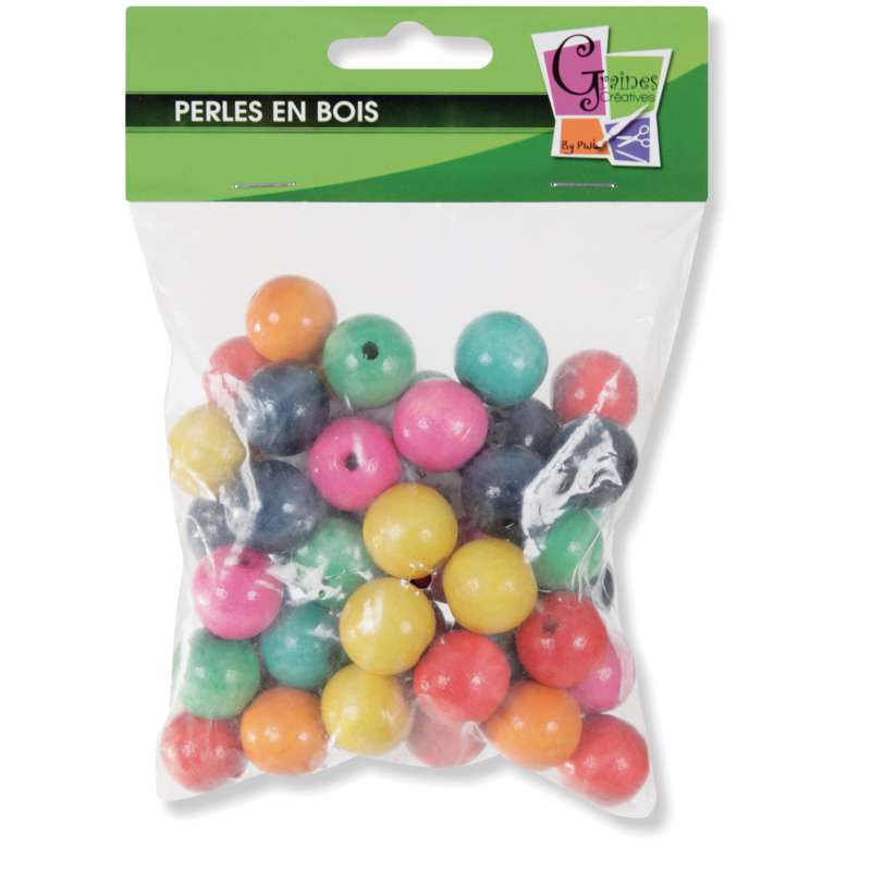 Lot de perles de couleur, 50 perles