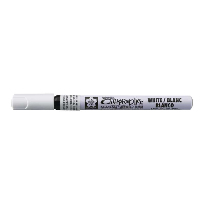 Feutre Pigma Pen Touch Calligrapher, 1,8 mm - Blanc