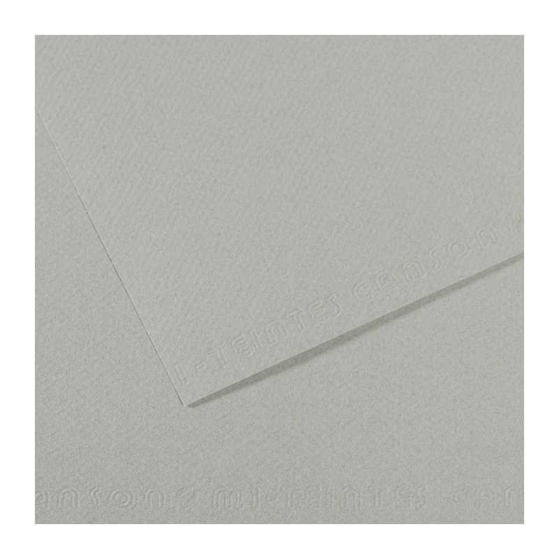 Papier mi-teintes Canson, 75 x 110 cm (Grand aigle) - 160 g/m², Gris ciel
