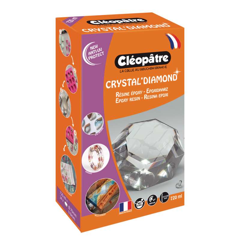 Résine Crystal Glass' de Cléopâtre, Kit 720 ml