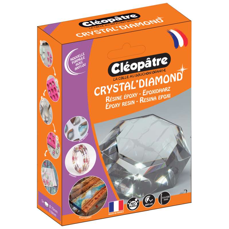 Résine Crystal Glass' de Cléopâtre, Kit 150 ml