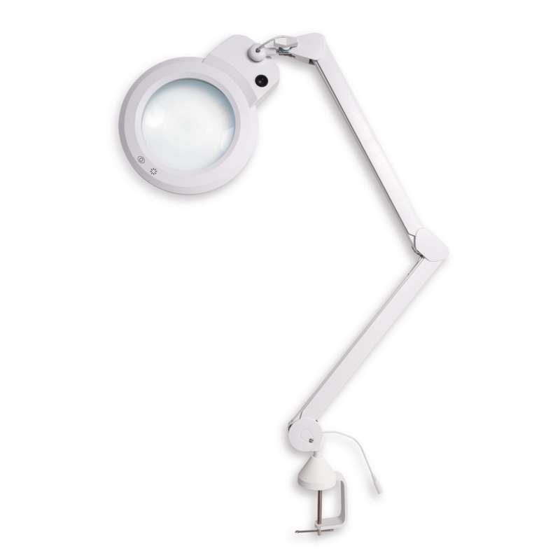 La Lampe loupe Chameleon Magnifier est dotée d’une base à pince qui permet de la fixer sur les bureaux, les bancs et autres surfaces planes.La lent...