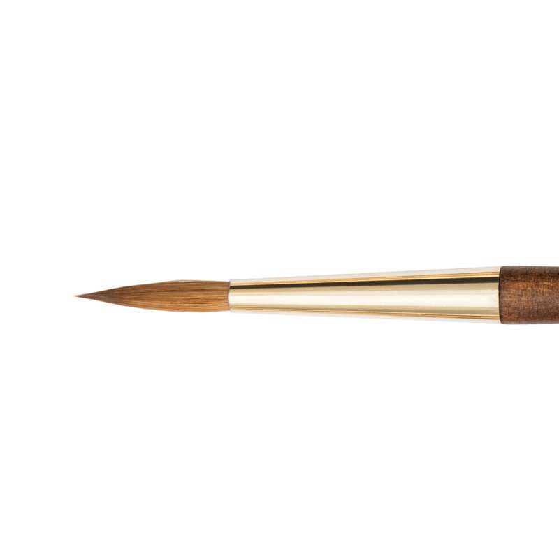 Pinceau Isabey martre Kolinsky pointe ronde fine, série 6227, Taille 8 - Larg. 4,2 mm