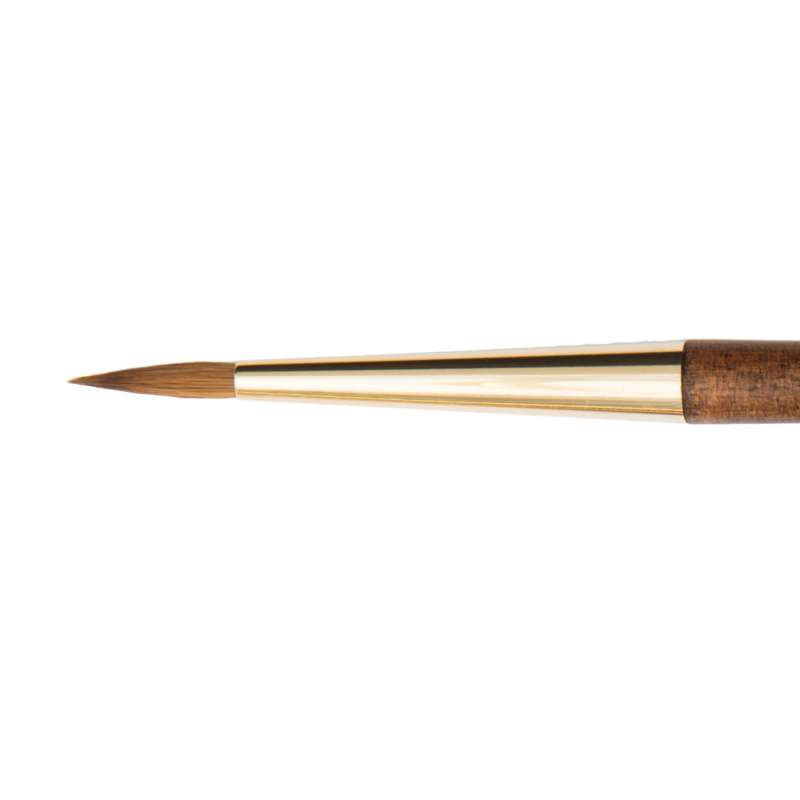Pinceau Isabey petit-gris pur pointe ronde large série 6228, Taille 4 - Larg. 3,6 mm