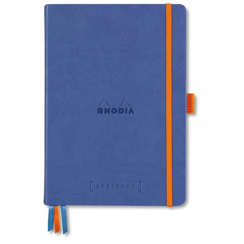 Carnet Rhodiarama Goalbook dots couverture rigide Rhodia, Saphir, A5, 14,8 cm x 21 cm, 90 g/m²