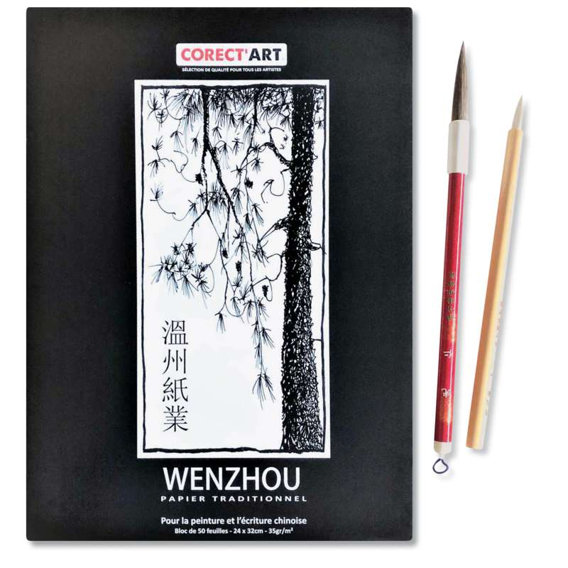 Bloc de papier Wenzhou, Lot de 50 feuilles, 35 g/m²
