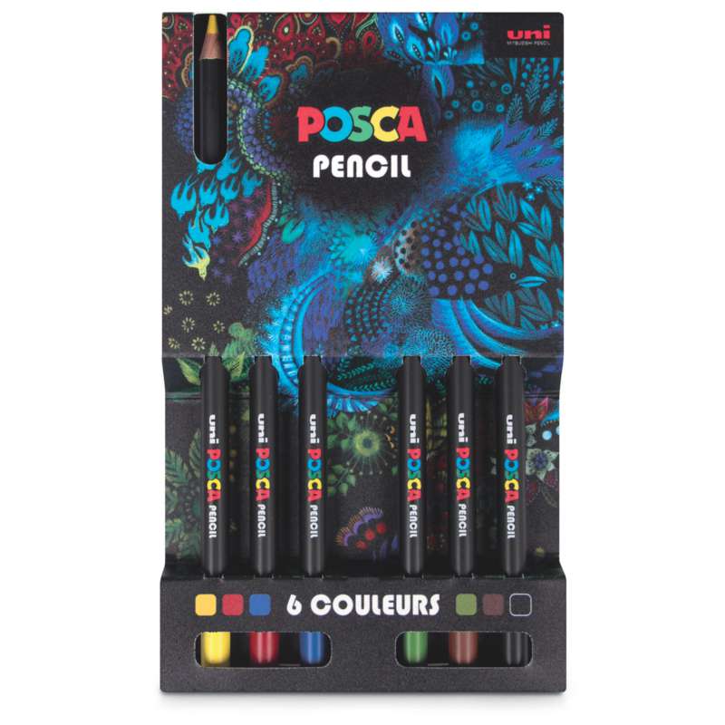 Coffrets de crayons de couleur Posca, 6 crayons, Set