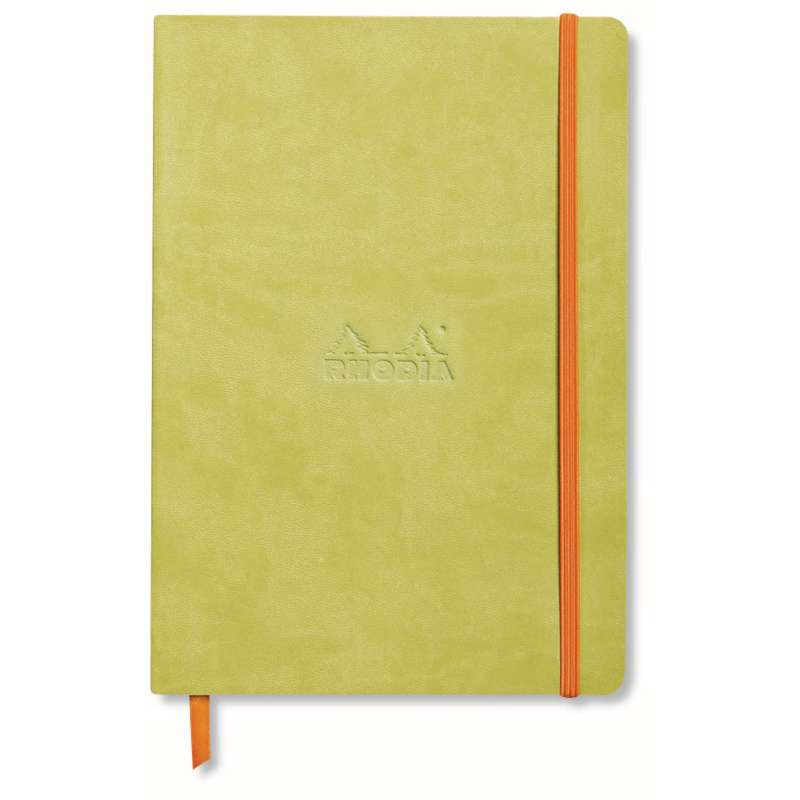 Carnet Rhodiarama Goalbook dots, Vert anis, A5, 14,8 cm x 21 cm, 90 g/m²
