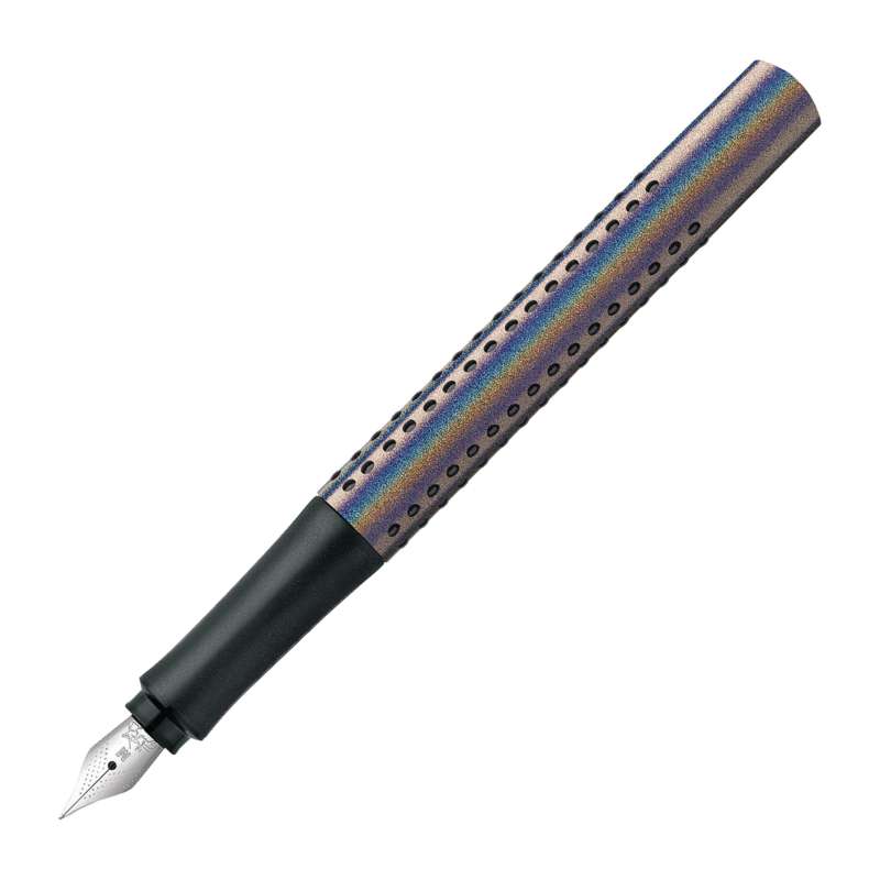 Stylo-plume FABER-CASTELL Grip Edition Glam, Argent