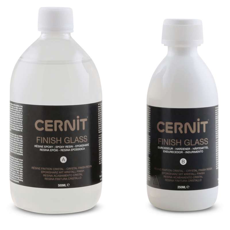 Kit vernis Cernit Finish Glass, 500 ml + 250 ml